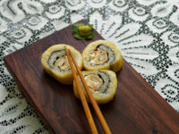 Bolivian Rosewood sushi board 15"x5"